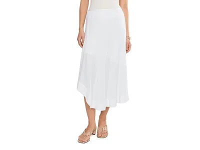 Nic + Zoe Petite Long Engagement Rumba Linen Skirt Women's Skirt Paper White: Pp