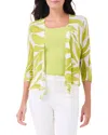 Nic + Zoe Nic+zoe Meadow Mix 4-way Linen Blend Convertible Cardigan