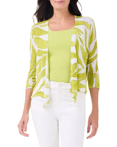NIC + ZOE NIC+ZOE PETITE MEADOW MIX 4-WAY LINEN-BLEND CARDIGAN