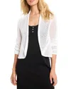 Nic + Zoe Nic+zoe Petite Mesh Cocoon Cardigan In White