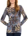 Nic + Zoe Midnight Fern Sweater