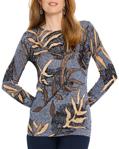 NIC + ZOE NIC+ZOE PETITE MIDNIGHT FERN SWEATER