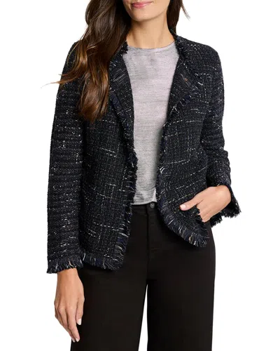 NIC + ZOE NIC+ZOE PETITE NIGHTFALL FRINGE MIX KNIT JACKET
