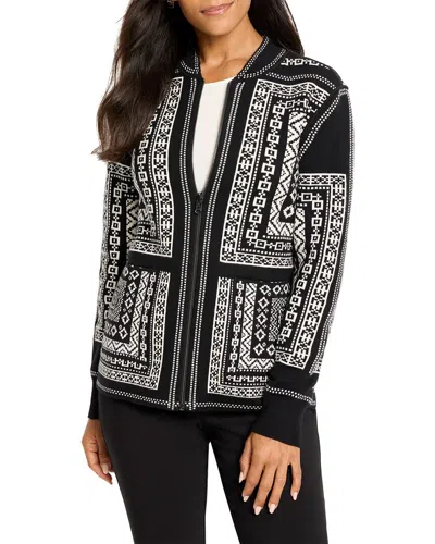 Nic + Zoe Nic+zoe Petite Nordic Nights Reversible Jacket In Black