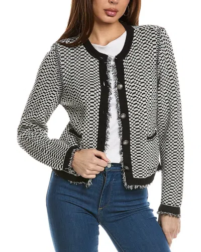 Nic + Zoe Nic+zoe Petite Opposites Attract Sweater Jacket In Black