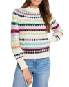 Nic + Zoe Pattern Waffle Stitch Sweater