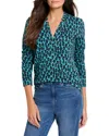 Nic + Zoe Nic+zoe Petite Pebble Blues Top