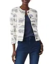 Nic + Zoe Nic+zoe Circle Sequence Three-quarter Sleeve Knit Jacket