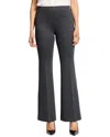 Nic + Zoe Nic+zoe Petite Pinstripe Ponte Bootcut Pant In Gray