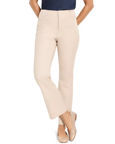 Nic + Zoe Nic+zoe Petite Plaza Demi Boot Cotton Bi-stretch Pant In Neutral
