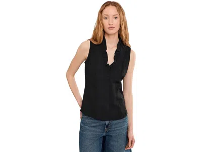 Nic + Zoe Petite Ruffled Around Tank Top In Animal Print