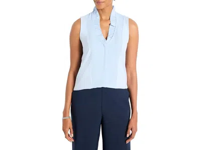 Nic + Zoe Petite Ruffled Around Tank Top In White