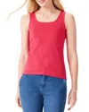 Nic + Zoe Nic+zoe Petite Shelf Bra Perfect Tank In Red