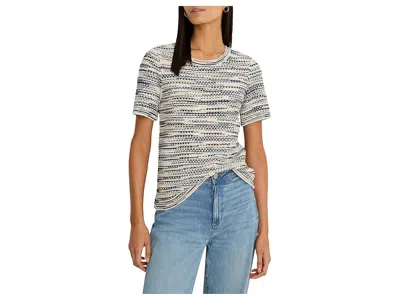 Nic + Zoe Petite Spacedye Tuck Stitch Sweater T-shirts In Multi
