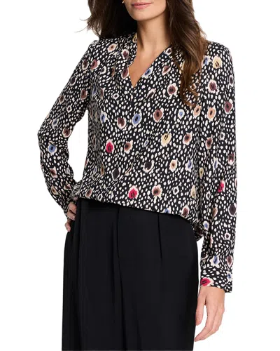 Nic + Zoe Nic+zoe Petite Spotted Dots Top In Multi