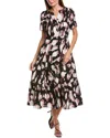 Nic + Zoe Nic+zoe Spring Shadow Daydream Tiered Midi Dress In Multi