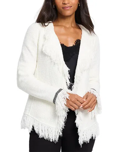 NIC + ZOE NIC+ZOE PETITE STATEMENT FRINGE MIX KNIT JACKET