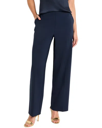 Nic + Zoe Nic+zoe Petite Stretch Suiting Lenox Wide Leg Jean In Blue