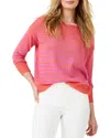 Nic + Zoe Nic+zoe Petite Striped Up Supersoft Sweater In Multi