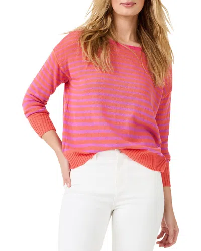 NIC + ZOE NIC+ZOE PETITE STRIPED UP SUPERSOFT SWEATER