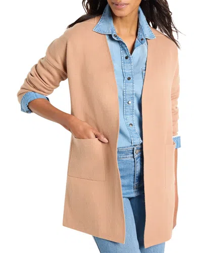 Nic + Zoe Nic+zoe Petite Sunset Breeze Reversible Knit Jacket In Pink