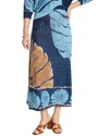 Nic + Zoe Nic+zoe Petite Twilight Front Knit Skirt In Blue
