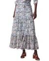 Nic + Zoe Nic+zoe Up Beat Ikat Crinkled Maxi Skirt
