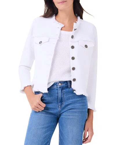Nic + Zoe Nic+zoe Petite Utility Fringe Mix Knit Jacket