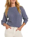 Nic + Zoe Nic+zoe Petite Zig Zag Blues Top In Multi