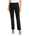Nic + Zoe Wonderstretch Slim Straight Pants In Black Onyx