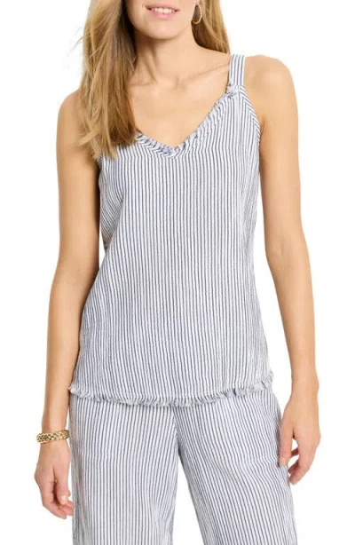 Nic + Zoe Nic+zoe Pin Stripe Gauze Tank Top