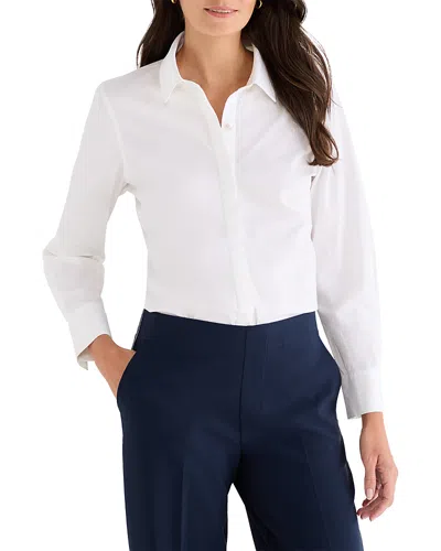 Nic + Zoe Nic+zoe Pintuck Stretch Shirt In White