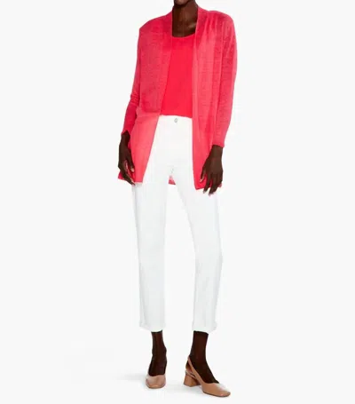 Nic + Zoe Pippa Lightweight Long Back Of The Chair Cardigan In Paradise Pink