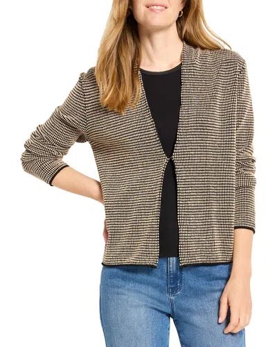 Nic + Zoe Nic+zoe Pixel Hooked Cardigan In Tan