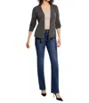 Nic + Zoe Nic+zoe Pixel 4-way Cotton Blend Convertible Cardigan In Beige