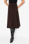 Nic + Zoe Pixel Knit Skirt In Brown Multi In Brown