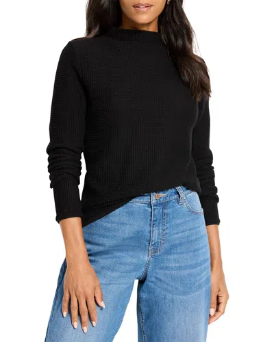 Nic + Zoe Nic+zoe Pixel Knit Sweater In Black