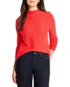 Nic + Zoe Nic+zoe Pixel Knit Sweater In Red