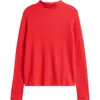 Nic + Zoe Nic+zoe Pixel Mock Neck Sweater In Red