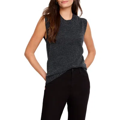 Nic + Zoe Nic+zoe Pixel Knit Vest In Green