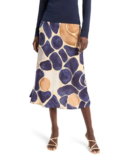 Nic + Zoe Playful Pebble Slip Skirt In Neutral Multi