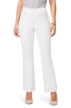 Nic + Zoe Womens Pull On Mid-rise Straight Leg Pants In Classic Cream