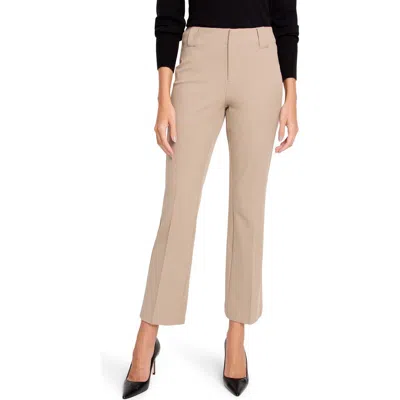 Nic + Zoe Nic+zoe Plaza Demi Stretch Bootcut Pants In Malt