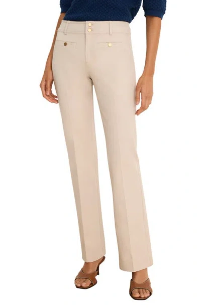 Nic + Zoe Nic+zoe Plaza Slim Fit Bootcut Pants In Neutral