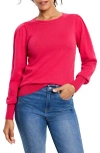Nic + Zoe Nic+zoe Pleat Shoulder Sweater In Amaryllis