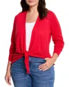 Nic + Zoe Nic+zoe Plus All Year 4-way Cardigan In Red