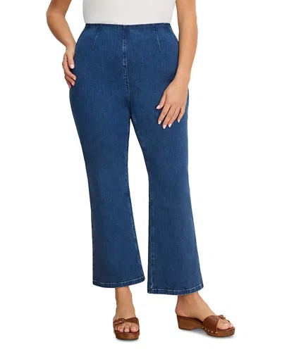 Nic+zoe Plus Berkeley High Rise Bootcut Jeans In Uptown In Blue