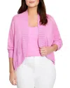 Nic+zoe Plus Bolero Cardigan In Camellia