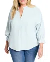 Nic + Zoe Nic+zoe Breezy Cinch Raglan Sleeve Top