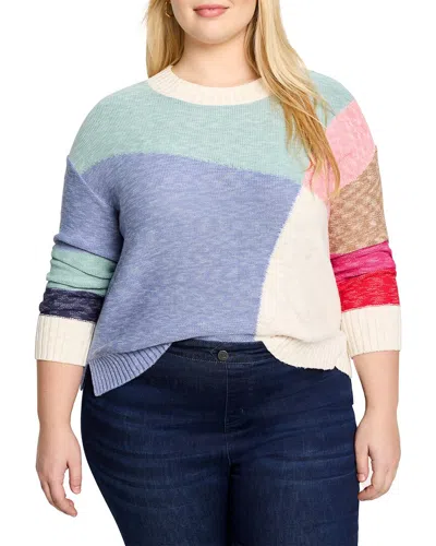 NIC + ZOE NIC+ZOE PLUS COLOR CROSSING SWEATER